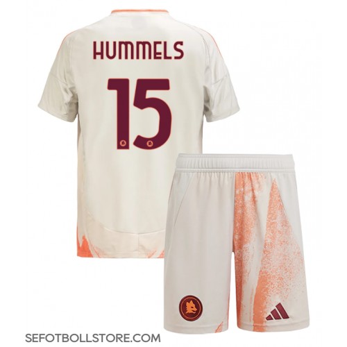 AS Roma Mats Hummels #15 Replika babykläder Bortaställ Barn 2024-25 Kortärmad (+ korta byxor)